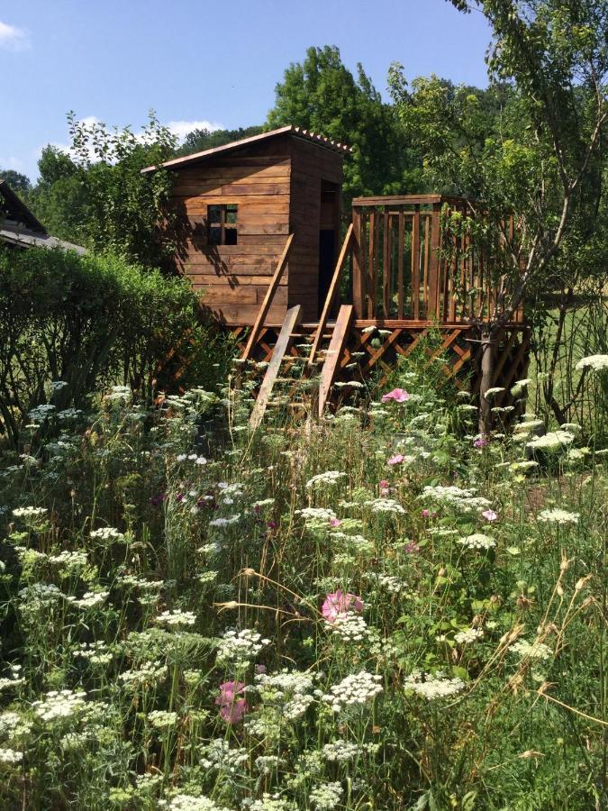 Loft Atypique Bed & Breakfast Villeneuve-de-Riviere Luaran gambar